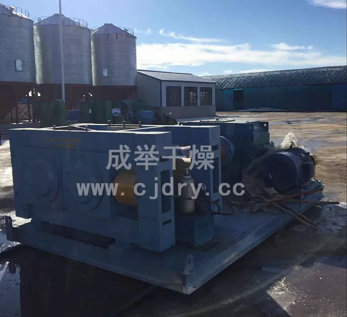 黑龙江齐齐哈尔650型造粒机安装现场